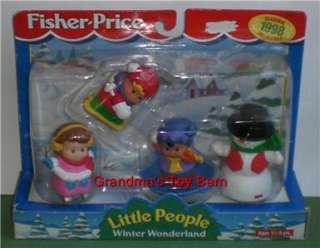 Fisher Price Little People CHRISTMAS WINTER WONDERLAND NEW   1998 