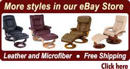 Mac Motion Swivel Leather Recliners   Chair & Ottoman  
