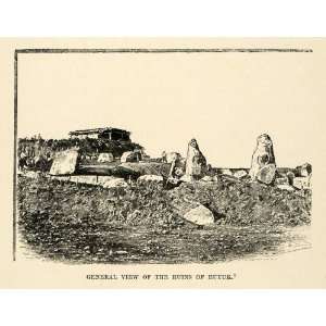  1903 Print Ruins Euyuk Boudier Assyrian Empire Kara Eyuk 