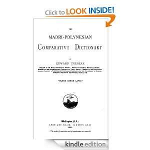 The Maori Polynesian comparative dictionary Tregear Edward  