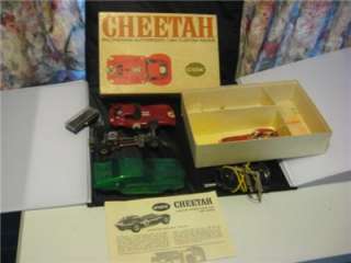 Vintage Cox Bill Thomas Cheetah Slot Car w/box 1/24 cox controller 