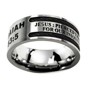  Pierced Cable Christian Purity Ring Jewelry