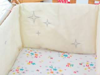 Brand New Nursery Baby Cream Padded Crib Bumper 26x113 cm, 100% cotton 