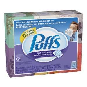 Puffs Ultra Soft and Strong Facial Tissues 336 Count (Packaging May 