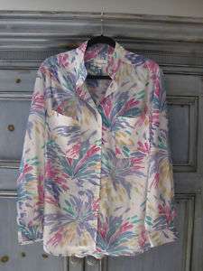 Christian Dior Chemises flowered blouse side 12  
