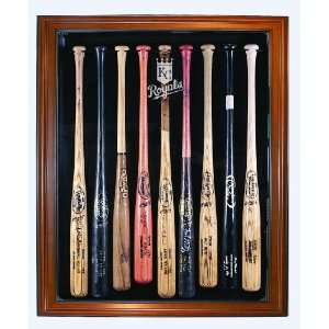  Kansas City Royals Nine Bat Display Case   Brown Sports 