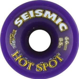  Seismic Hot Spot 66mm 85a Tran.purple Clear Skate Wheels 
