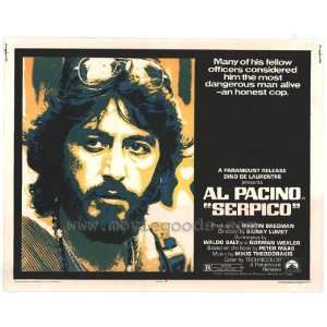 Serpico Movie Poster (22 x 28 Inches   56cm x 72cm) (1974) Half Sheet 