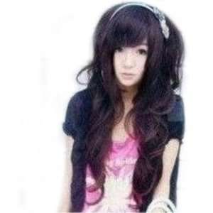 Cool2day Cute long Black curly womens wave wig full wigs 