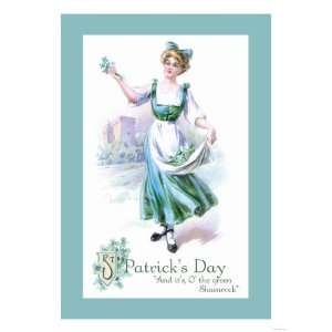 On the Shamrock Green Giclee Poster Print, 18x24 