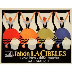  1927 Federico Ribas Jabon La Cibeles Soap Mini Poster 