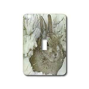 Florene Animals   Snow Bunny   Light Switch Covers   single toggle 
