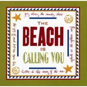  Beach Calling Poster by Sharyn Sowell (12.00 x 12.00 