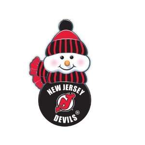 BSS   New Jersey Devils NHL All Star Light Up Acrylic Snowman Ornament 