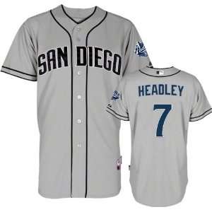  Chase Headley Jersey Adult Majestic Road Grey Authentic 