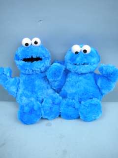 Lot of 2 Cookie Monster Dolls by Gund   10  