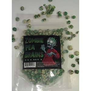 Zombie Pea Brains Snack Candy Theme Gamer Wasabi Peas Food  