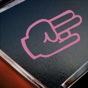 SHOCKER Hand Sign Pink Decal Car Truck Window Pink Sticker 