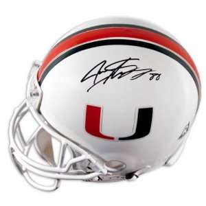  Jeremy Shockey Miami Hurricanes Autographed Pro Helmet 