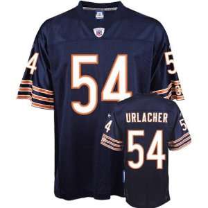 Brian Urlacher #54 Chicago Bears Replica NFL Jersey Navy Blue Size 54 