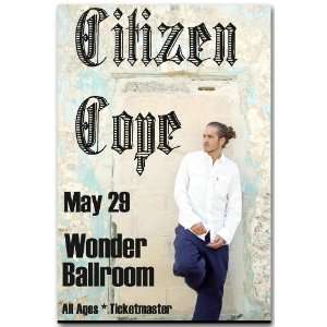  Citizen Cope Poster   Concert Flyer