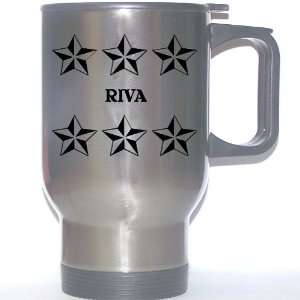   Name Gift   RIVA Stainless Steel Mug (black design) 