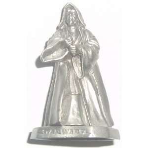  Wan Kenobi Pewter Figure~ Rare Official Star Wars Fine Pewter Figure 