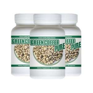  Green Coffee Pure   180 Capsules   Pure Green Coffee Bean 