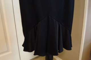 CHRISTIAN DIOR LITTLE BLACK COCKTAIL DRESS BOUTIQUE PARIS V NECK 