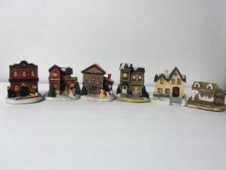 Price Products Miniature Christmas Villages Houses 6 Pieces  