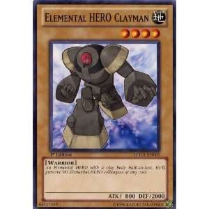   Single Card Elemental HERO Clayman LCGX EN005 Common Toys & Games