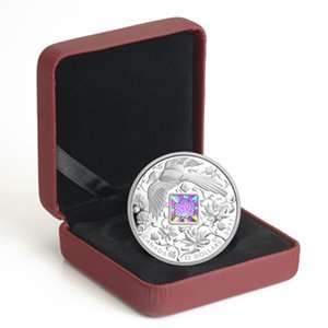  2011 0.86 oz Silver Canadian Maple Of Happiness Hologram 