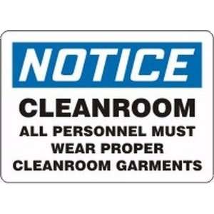 com NOTICE NOTICE CLEANROOM ALL PERSONNEL MUST WEAR PROPER CLEANROOM 