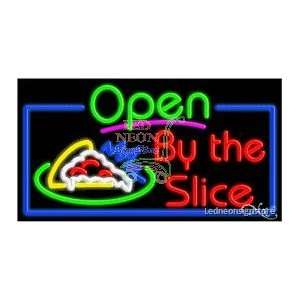  Pizza By the Slice Neon Sign 20 Tall x 37 Wide x 3 Deep 