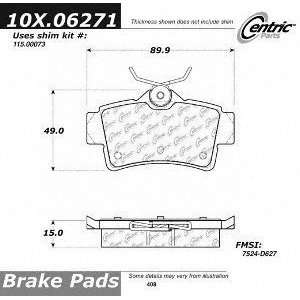   106.06271 106 Series Posi Quiet Semi Metallic Brake Pad Automotive