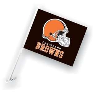  NFL Cleveland Browns 11x14 Car Flags with Bracket ( Set 