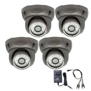 Effio CCD Color IR Security Dome Camera w/ AC Adapter & Splitter 