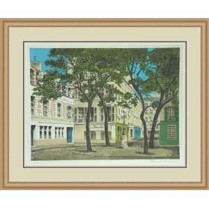 Place de Furstemberg by Denis Paul Noyer   Framed Artwork  