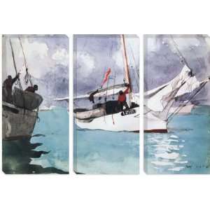  Fishing Boats, Key West 1903 by Winslow Homer Canvas 
