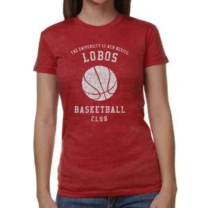  New Mexico Lobos Ladies Club Juniors Tri Blend T Shirt 