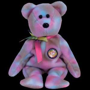  TY Beanie Baby   CLUBBY 7 the Rainbow Bear Toys & Games