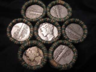 Unsearched Pre 1946 Silver Mercury Dimes Rolls Coin Lot US Bullion Set 