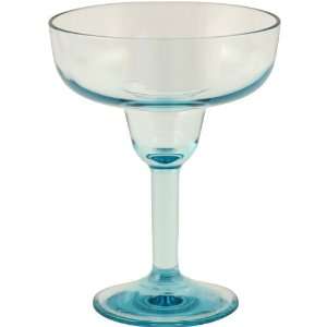 Strahl Design Contemporary Glacier Blue 16 Ounce Margarita Glass, Set 