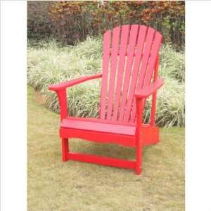  Bundle 18 Adirondack Red Chair (2 Pieces) Patio, Lawn 