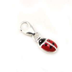  Pendant bead Coccinelle red silver. Jewelry