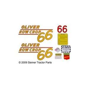  OLIVER 66 Rowcrop MYLAR DECAL SET Automotive
