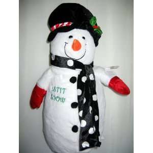  Snowman In Hat and Scarf   Large Plush Toys & Games