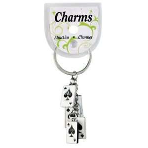  CHARMS CARDS KEYRING