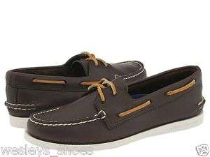 Sperry Top Sider Mens A/O Brown   White Sole Boat Shoe 0195115 Brand 