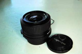 Minolta 28mm f2.8 Lens MD prime wide angle mint rate A  